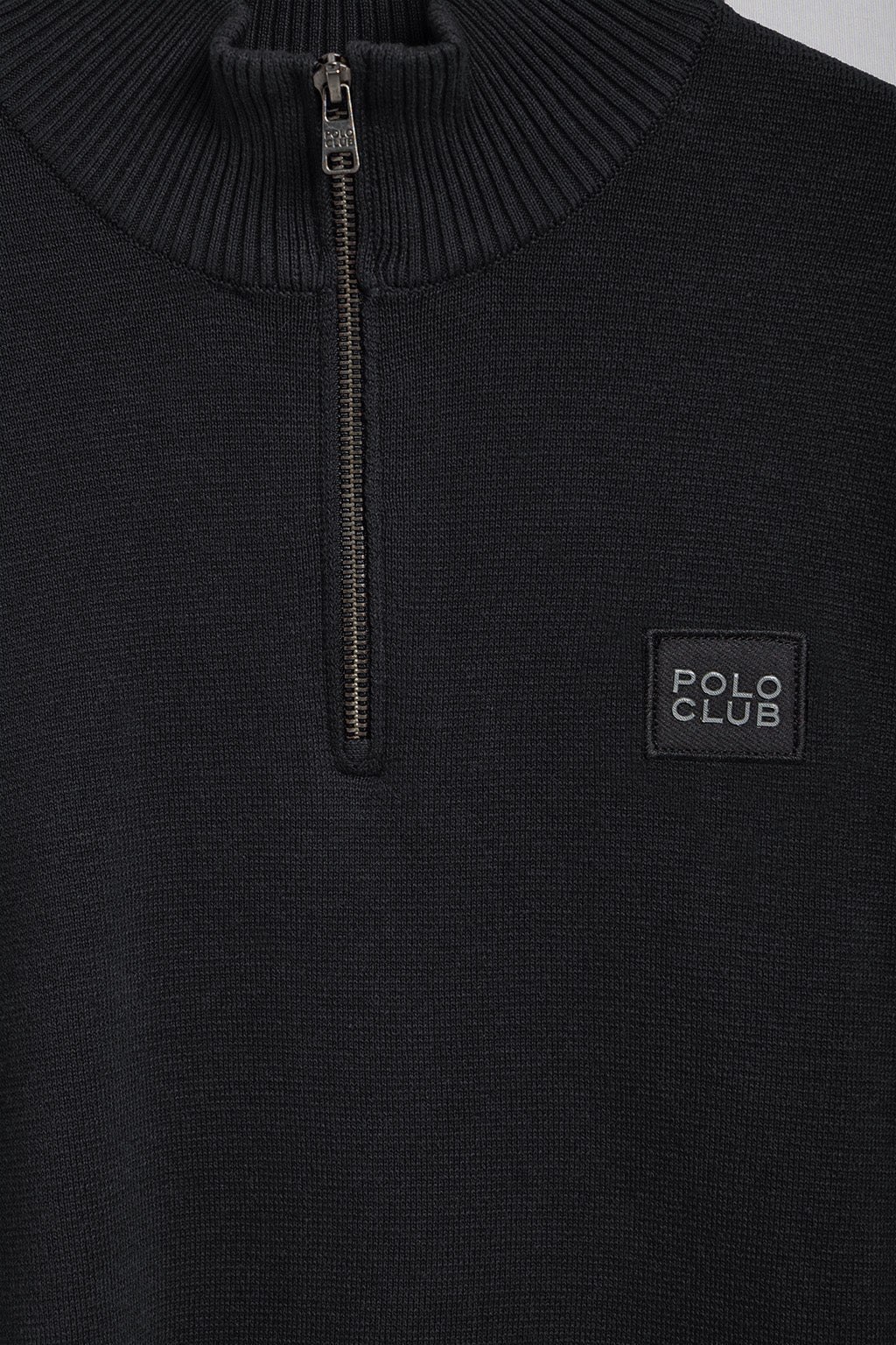 Jersey de punto Koda negro con cremallera y detalles Polo Club - Image 11