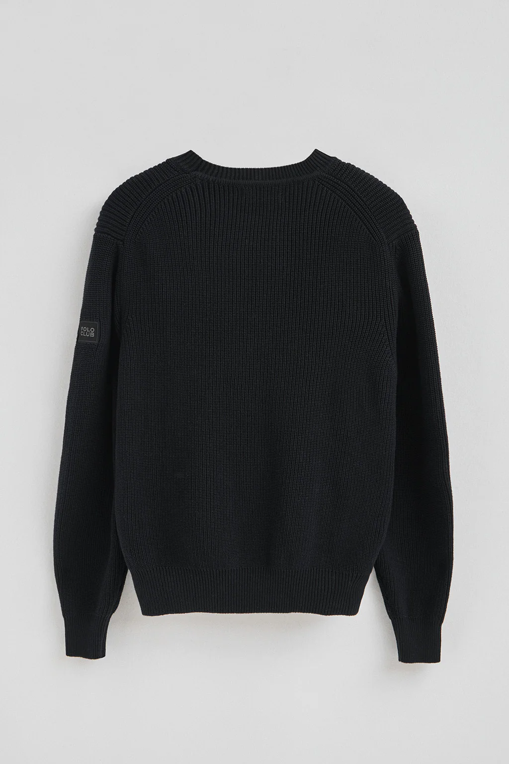 Jersey de punto inglés negro con parche Polo Club - Image 8