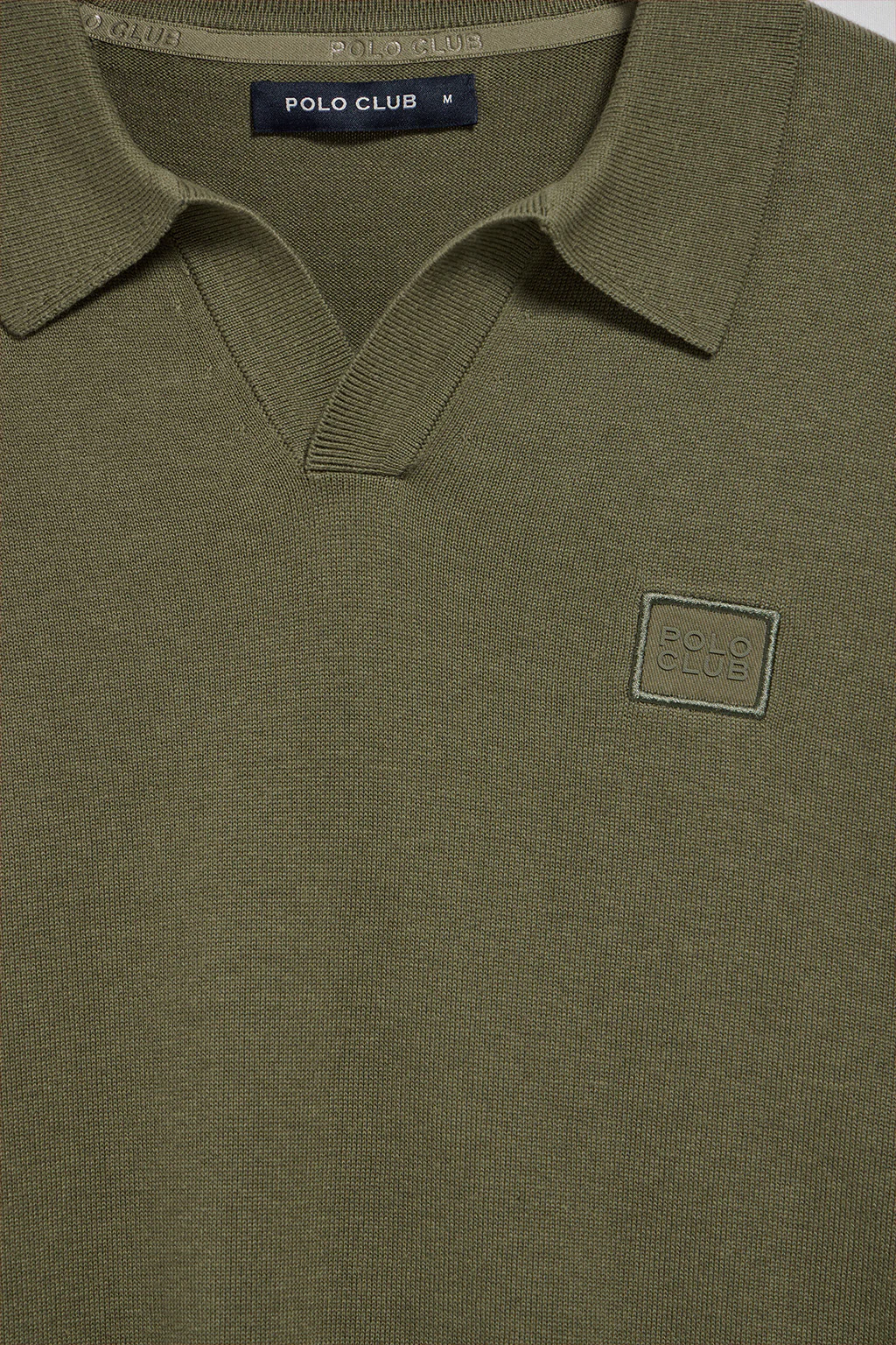 Jersey verde militar Martin de cuello polo y pico con detalle Polo Club - Image 12