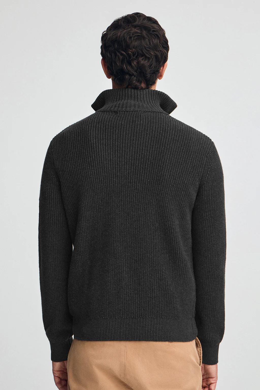 Jersey negro de punto inglés con parche Polo Club - Image 5