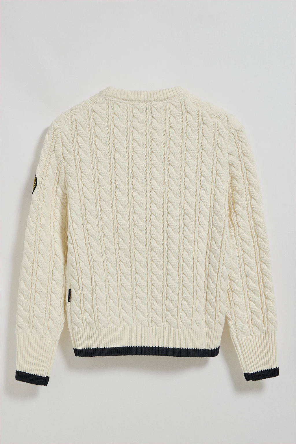 Jersey trenzado beige con parche Nautic - Image 11