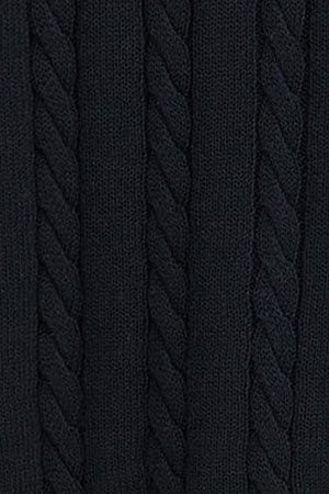 Cárdigan azul marino trenzado con logo náutico Polo Club - Image 10