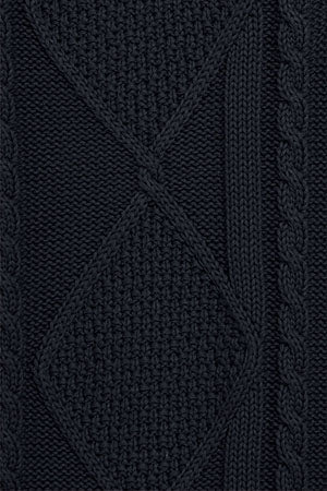 Jersey trenzado Nil azul marino con cremallera y detalle Polo Club - Image 11