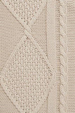 Jersey trenzado Nil beige con cremallera y detalle Polo Club - Image 11