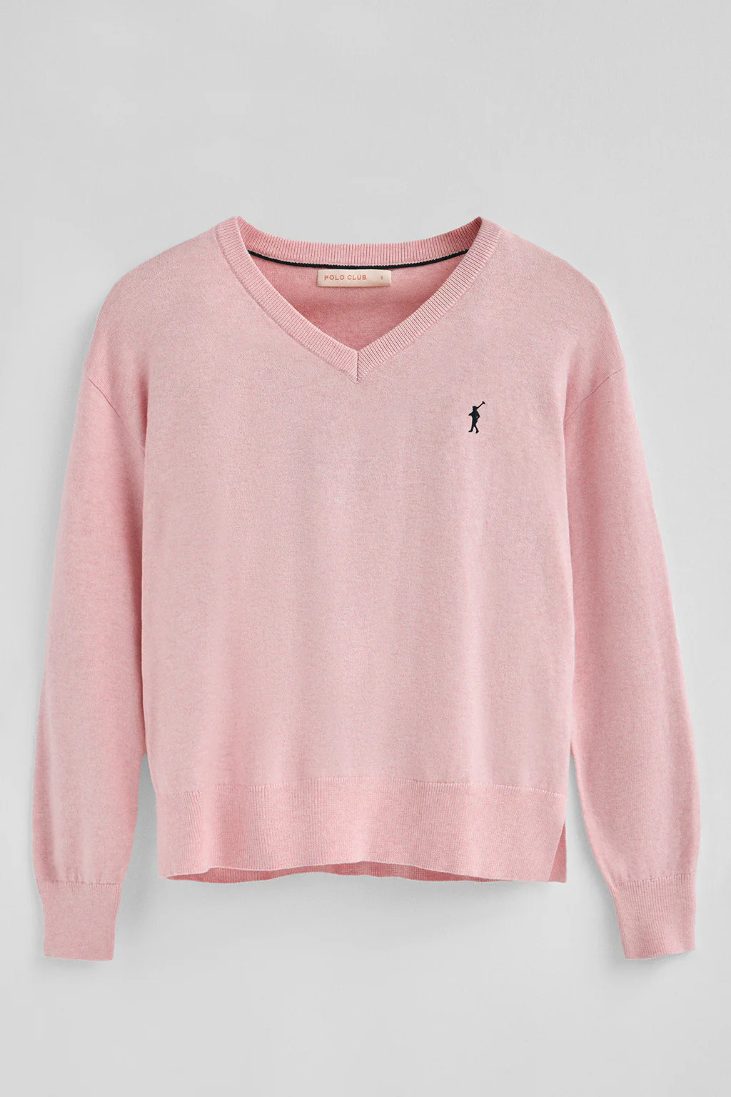 Pack mujer de dos jerseis negro y rosa vigoré de cuello pico en mezcla lana y bordado Rigby Go - Image 6