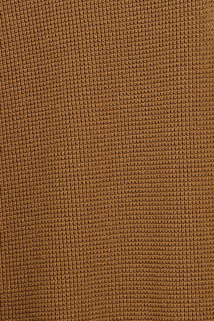 Jersey Pol color camel con cuello de polo y cremallera y detalle Rigby Go - Image 10