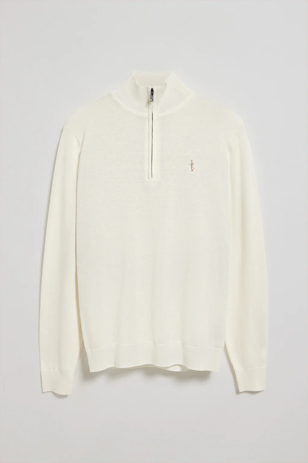 Jersey beige con cremallera y bordado Rigby Best - Image 7