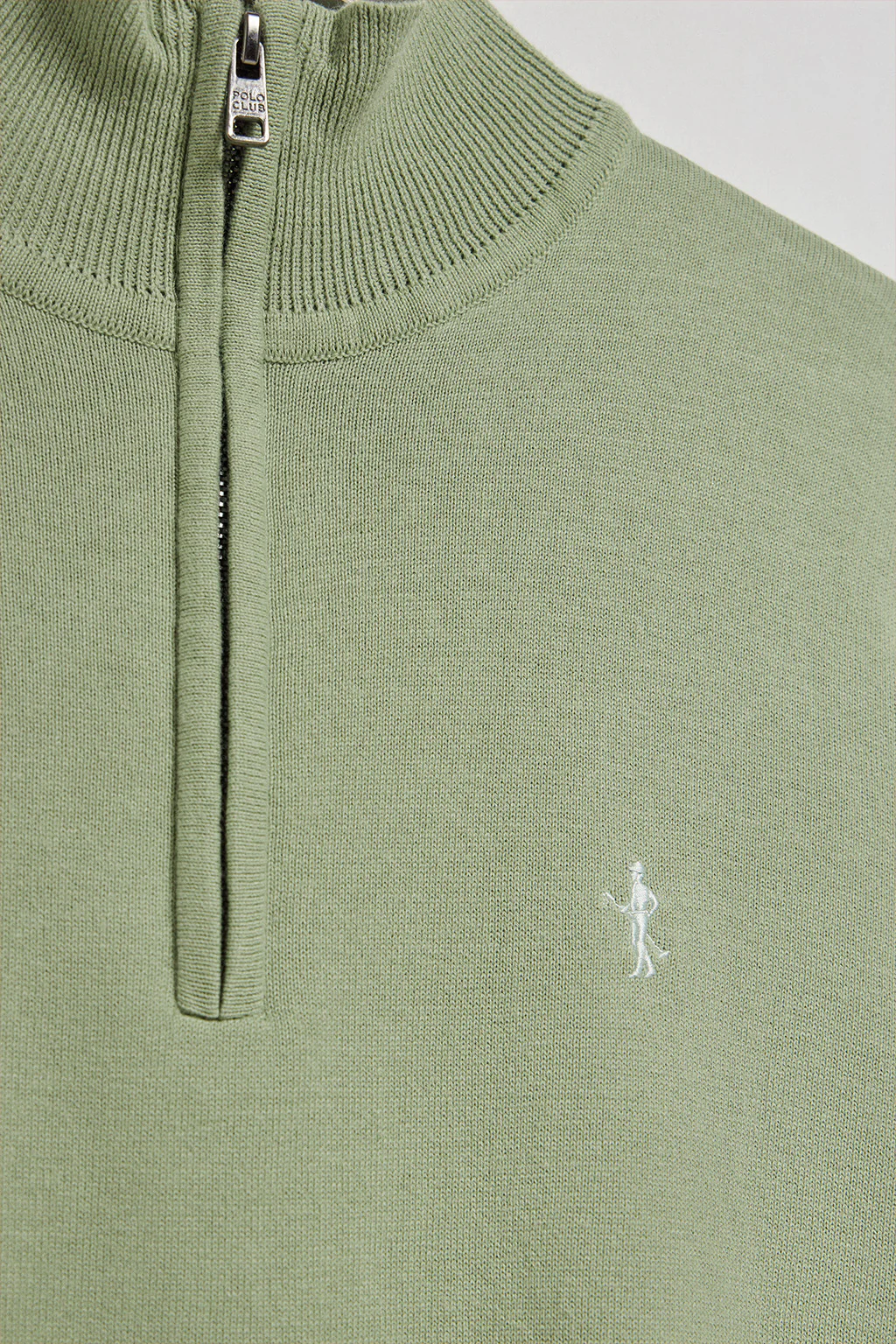 Jersey verde jade con cremallera y bordado Rigby Best - Image 5