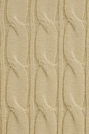 Jersey beige de punto trenzado y logo Rigby Go - Image 10