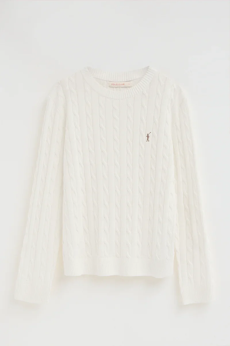 Jersey color crudo trenzado con bordado Rigby Go - Image 9