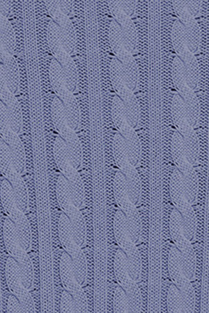Jersey azul trenzado de cuello redondo y bordado Rigby Go - Image 10