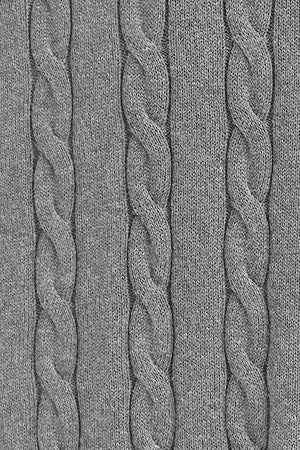 Jersey gris vigoré de punto trenzado y mezcla de lana con bordado Rigby Go - Image 9