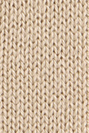 Jersey beige de punto trenzado en mezcla de lana con media cremallera y bordado Rigby Go - Image 10