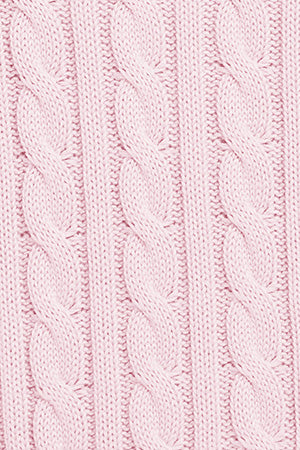 Jersey trenzado rosa claro con logo bordado Rigby Go - Image 6