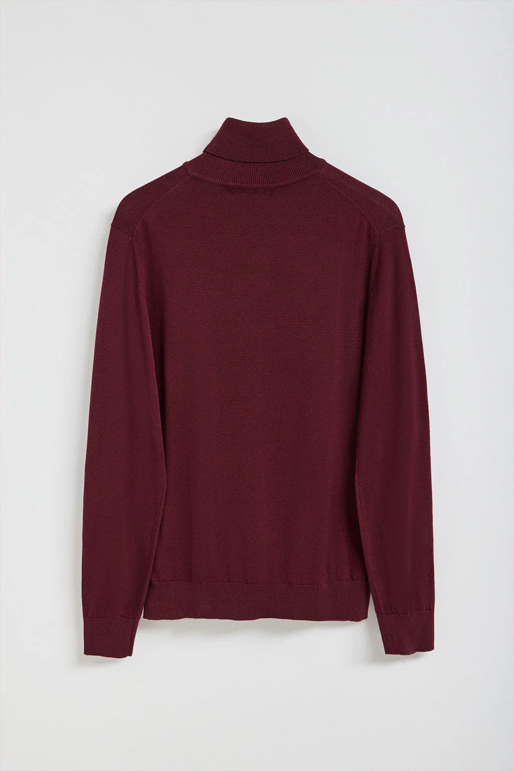 Jersey de punto granate con cuello elevado y logo bordado Rigby Go - Image 7