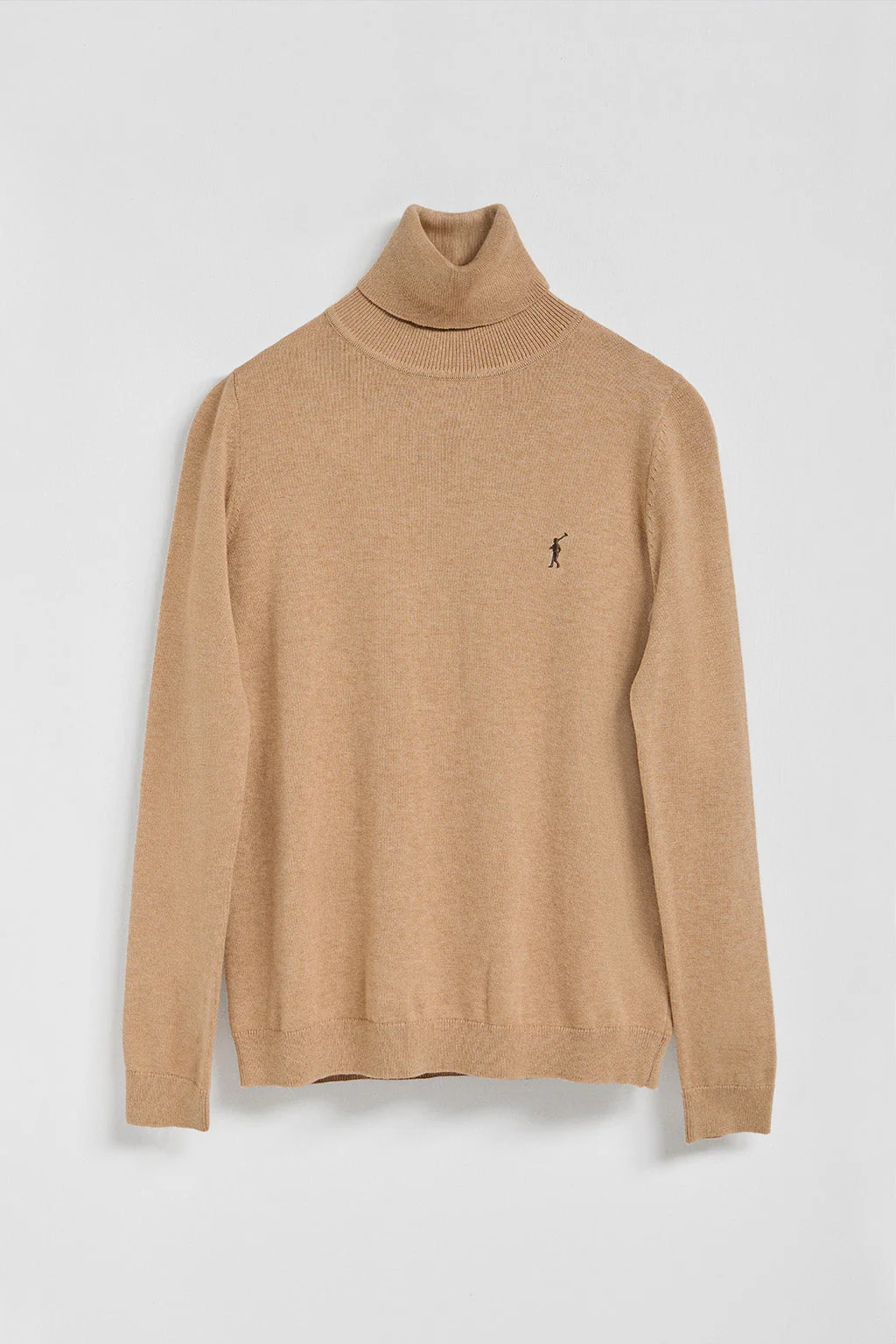 Jersey de punto caramelo vigoré con cuello vuelto y logo bordado Rigby Go - Image 5
