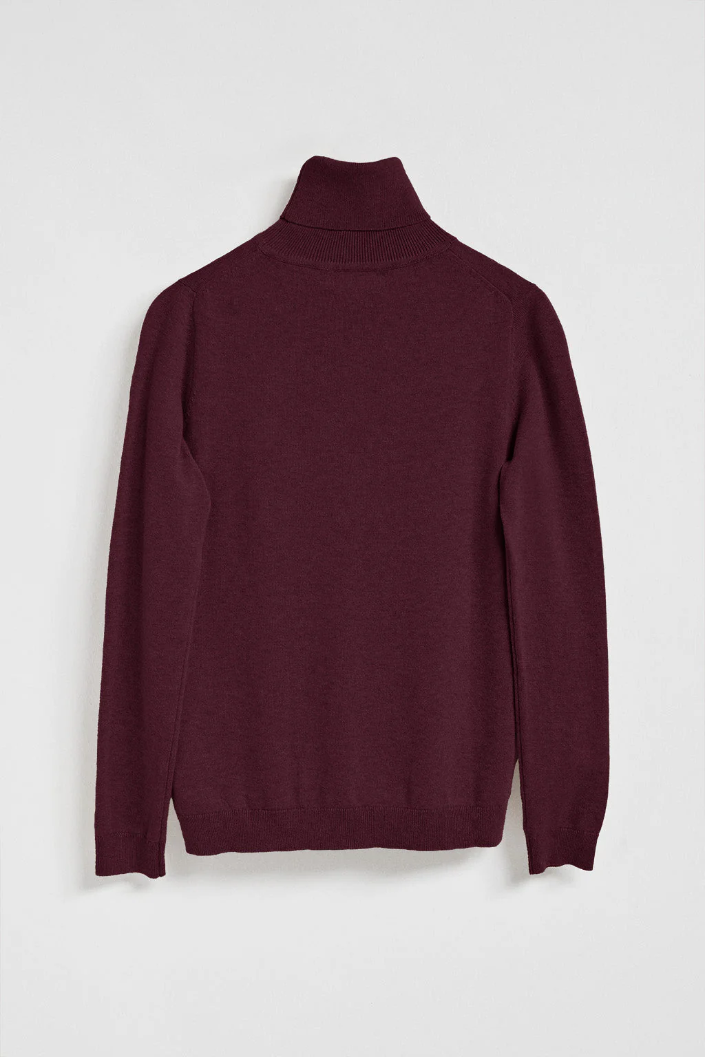 Jersey de punto color ciruela con cuello vuelto y logo bordado Rigby Go - Image 7
