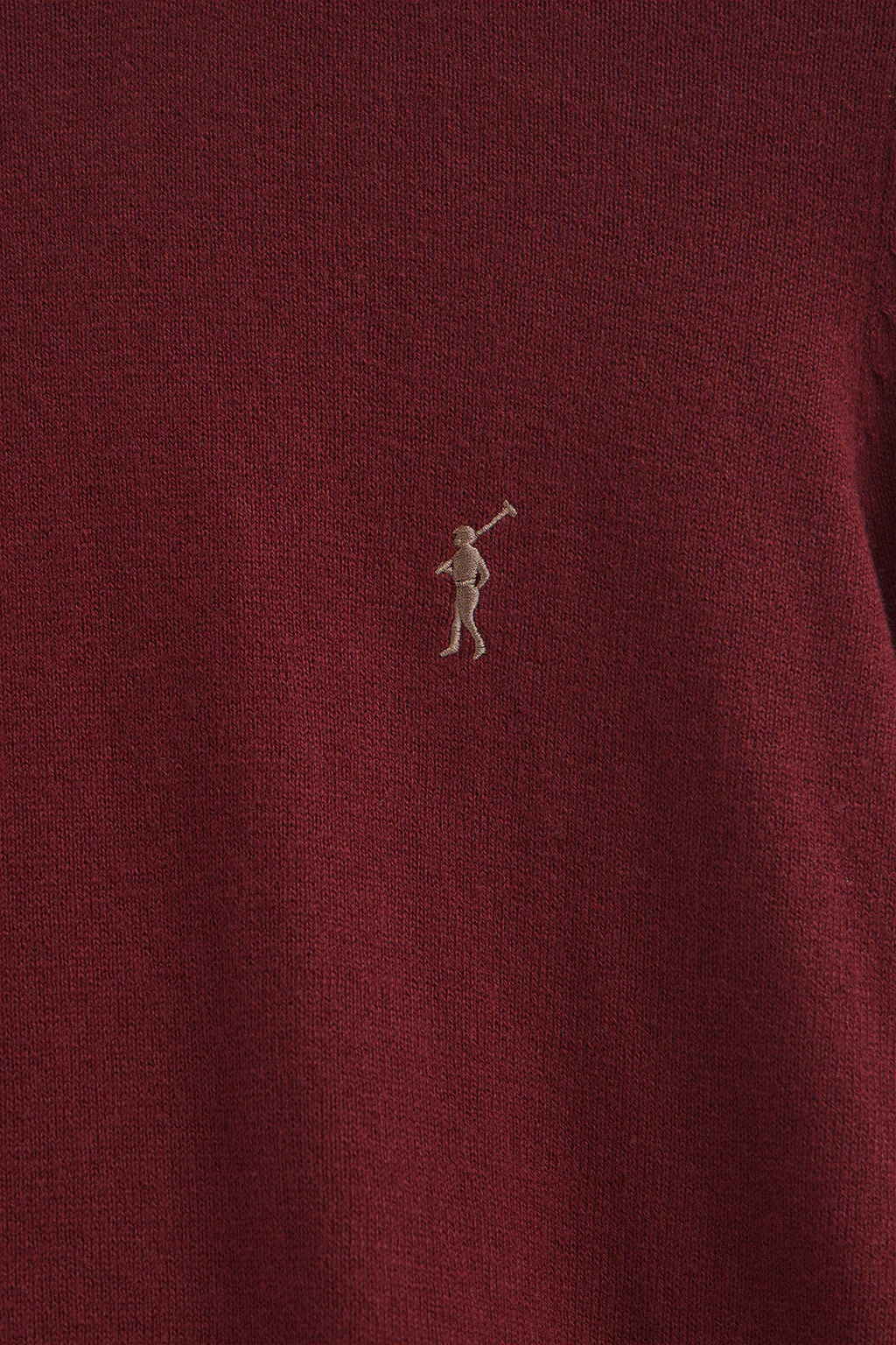 Jersey granate de cuello vuelto en mezcla de lana con bordado Rigby Go - Image 6