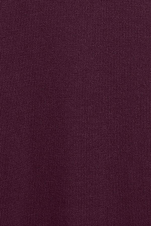 Jersey de punto color ciruela con cuello redondo y logo bordado Rigby Go - Image 9