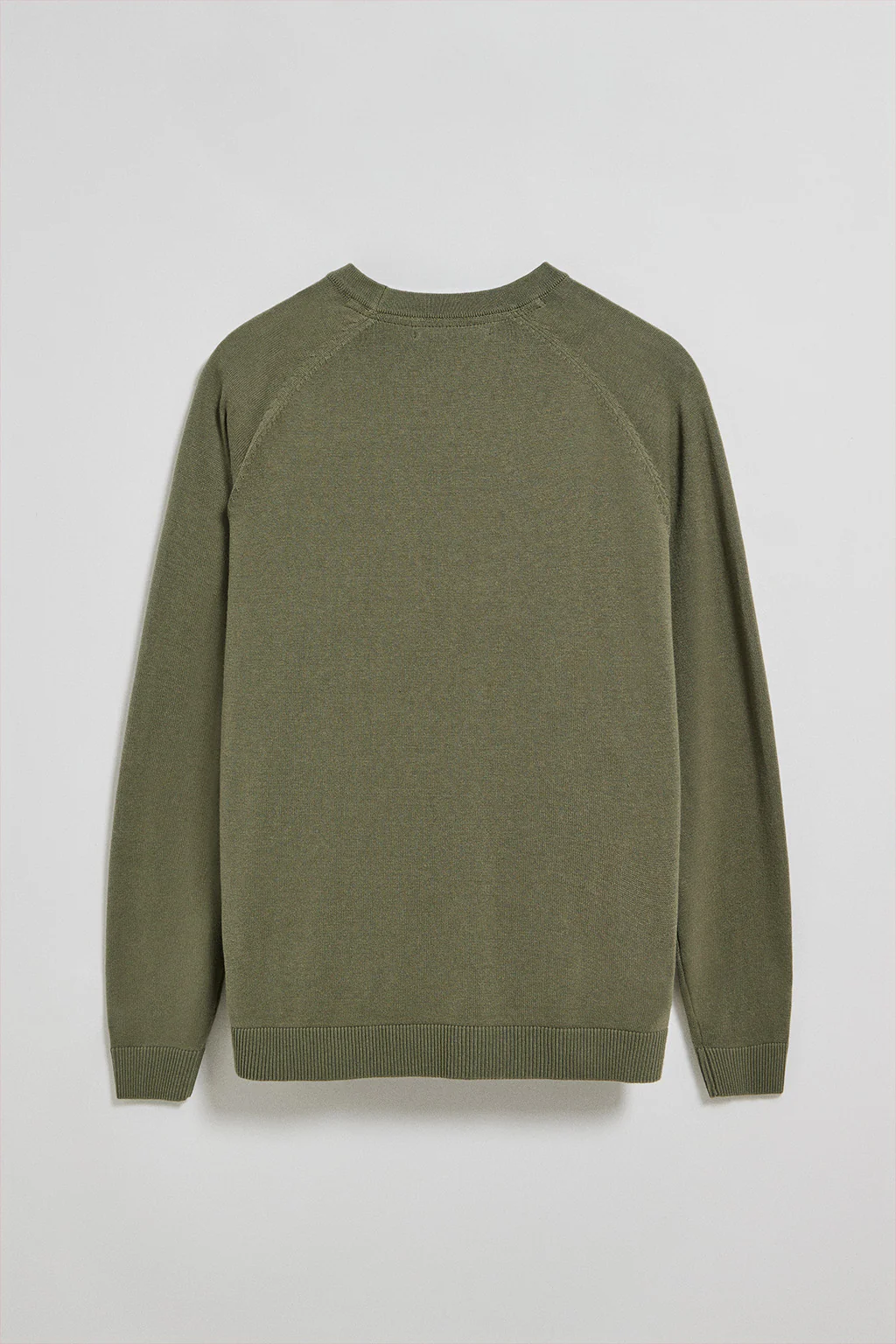 Jersey verde claro de lino y algodón con cuello redondo y bordado Rigby Go - Image 7