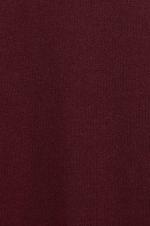 Jersey de punto color granate con cuello redondo y logo bordado Rigby Go - Image 9