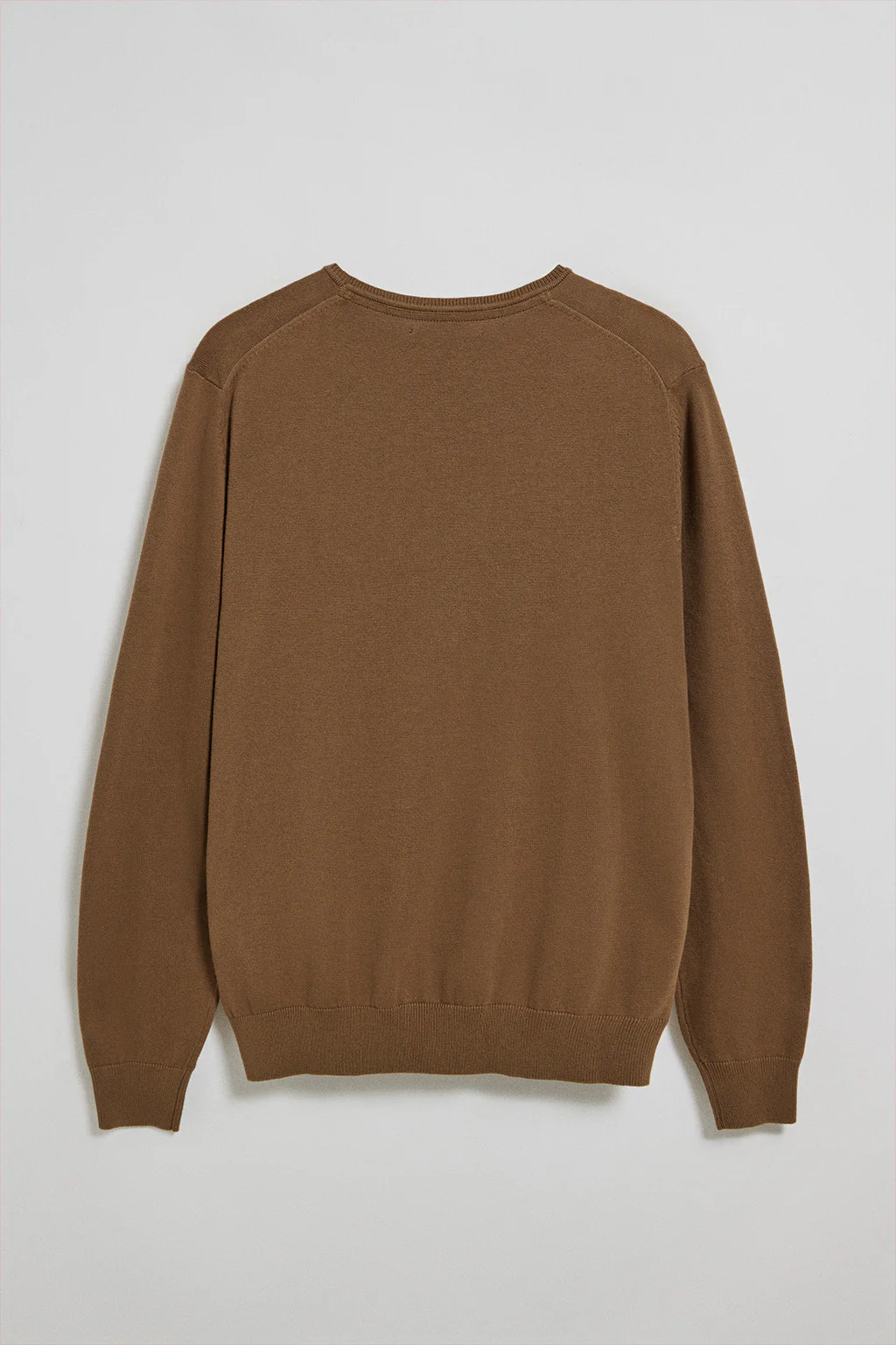 Jersey color moca de punto con cuello redondo y bordado Rigby Go - Image 7