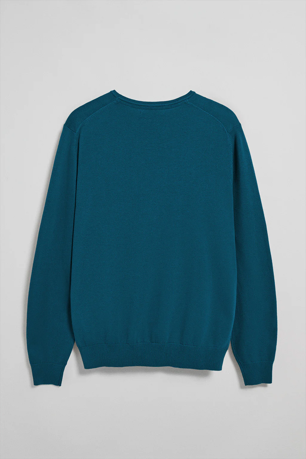 Jersey azul verdoso de punto con cuello redondo y bordado Rigby Go - Image 7