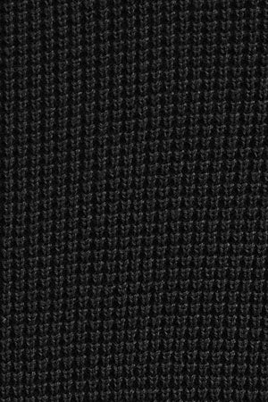 Jersey negro de cuello redondo con estructura waffle y bordado Rigby Go - Image 9