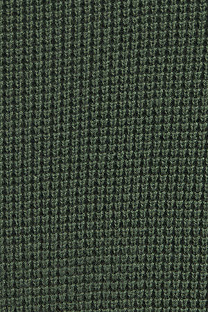 Jersey verde lodo de cuello redondo con estructura waffle y bordado Rigby Go - Image 10