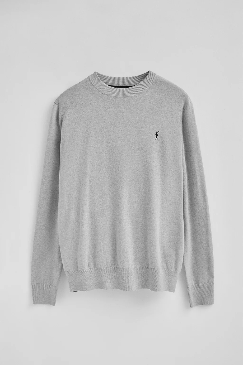 Jersey gris vigoré de mezcla de lana y bordado Rigby Go - Image 5