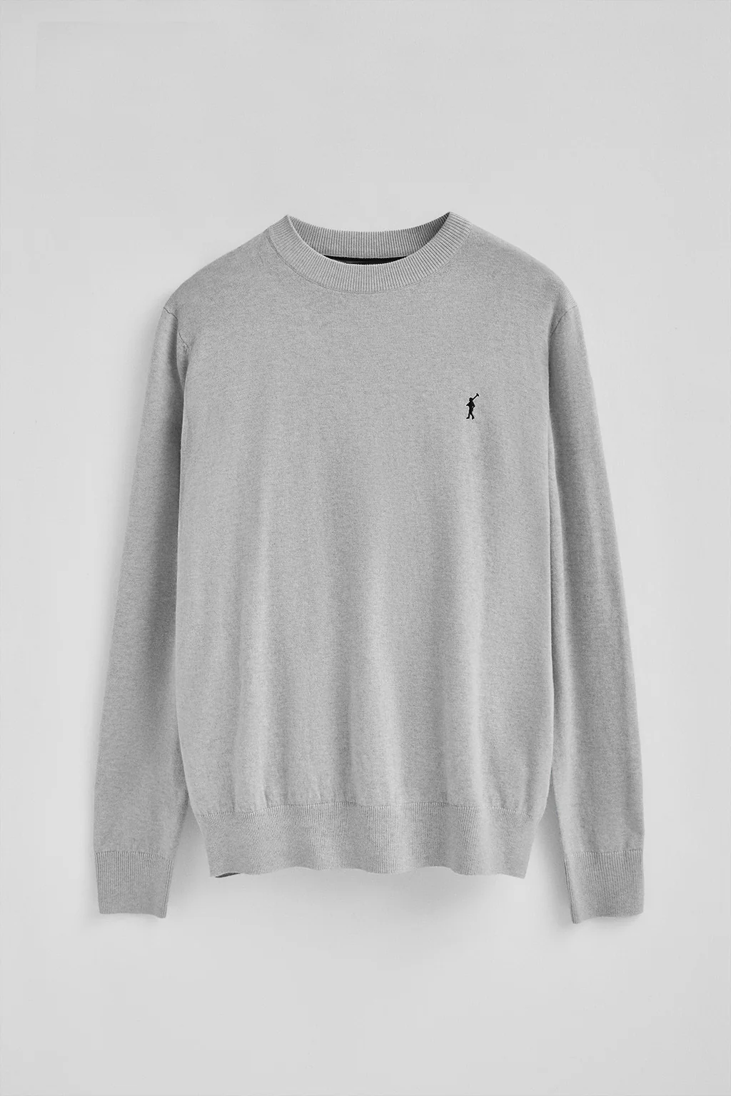 Jersey gris vigoré de mezcla de lana y bordado Rigby Go - Image 9
