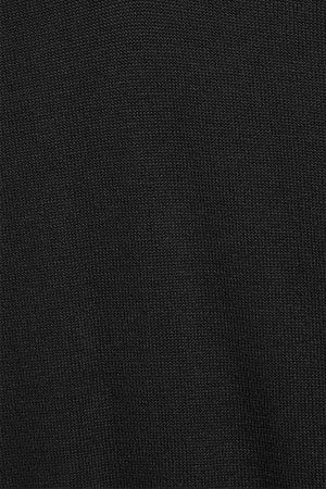 Jersey de punto negro con cuello de pico y bordado Rigby Go - Image 10