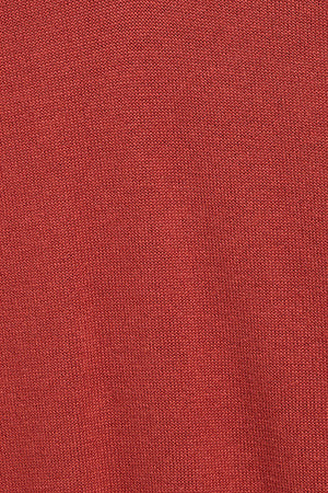 Jersey de punto rojo con cuello de pico y bordado Rigby Go - Image 7