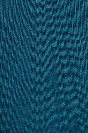 Jersey azul verdoso de punto con cuello de pico y bordado Rigby Go - Image 8