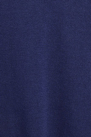 Jersey de punto azul océano con cuello de pico y logo bordado Rigby Go - Image 8