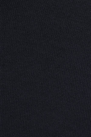 Jersey azul marino de punto con cuello de pico y logo bordado Rigby Go - Image 9