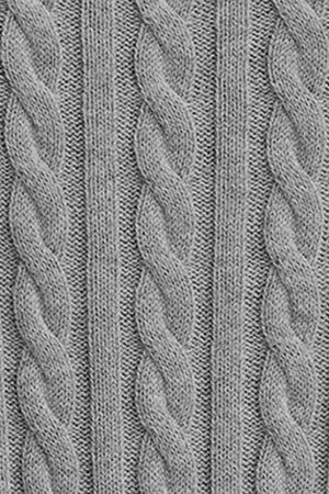 Jersey gris vigoré de cuello redondo en mezcla de lana con bordado Rigby Go - Image 9