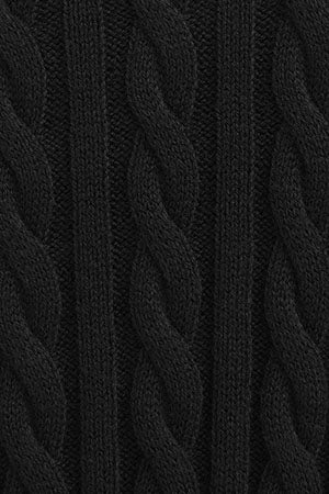 Jersey negro de cuello redondo en mezcla de lana con bordado Rigby Go - Image 8
