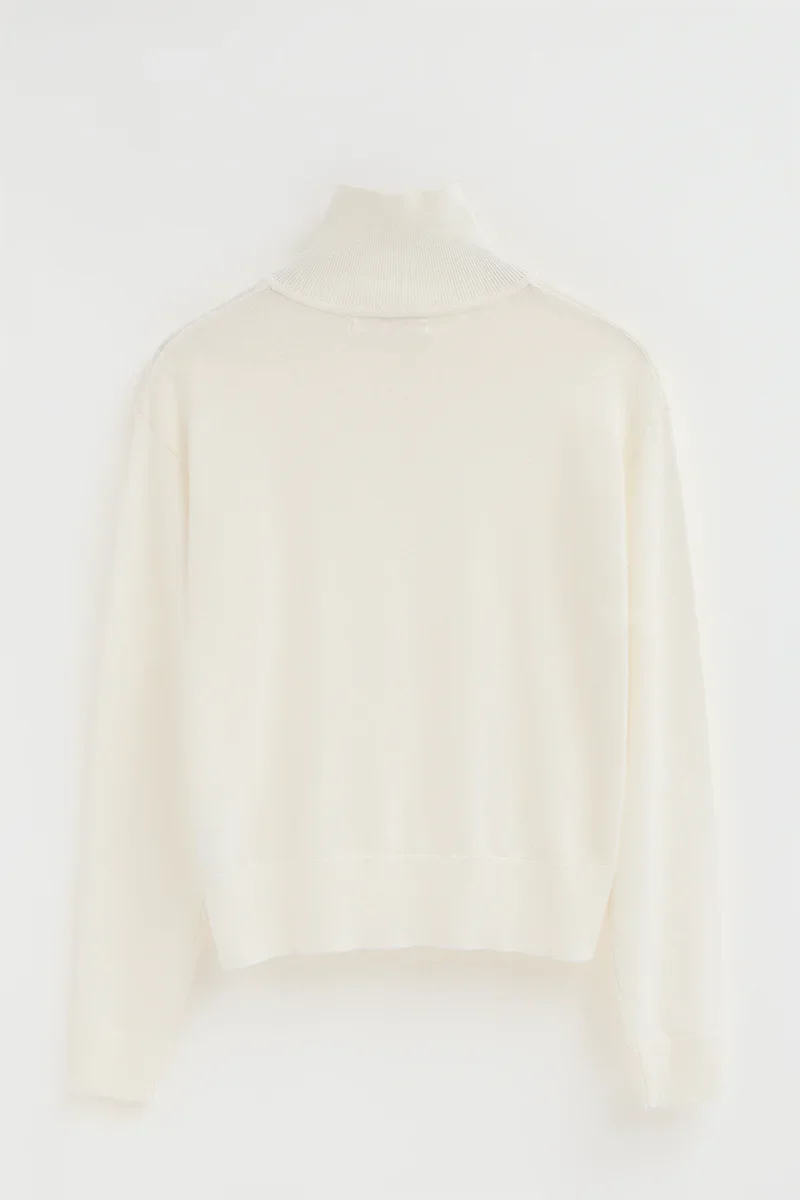 Jersey color crudo de cuello cremallera con bordado Rigby Go - Image 7