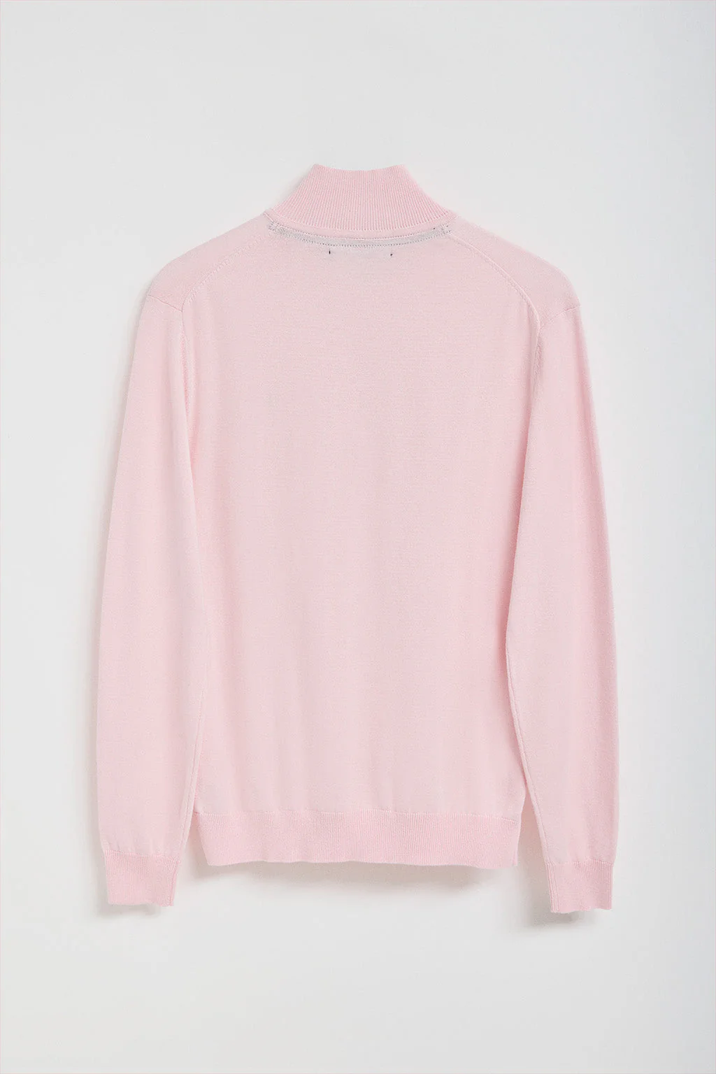 Jersey de punto rosa con cremallera y logo bordado Rigby Go - Image 7