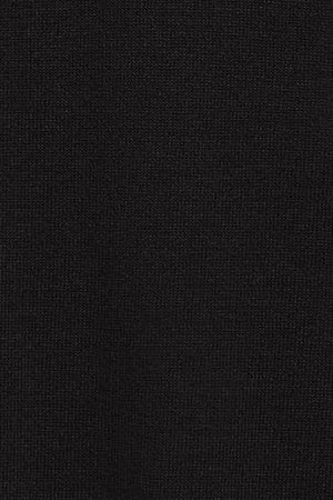Jersey negro de punto con cremallera y logo bordado Rigby Go - Image 9