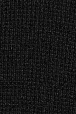 Jersey negro de media cremallera con estructura waffle y bordado Rigby Go - Image 10