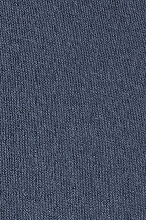 Jersey azul denim de media cremallera y mezcla de lana con bordado Rigby Go - Image 9