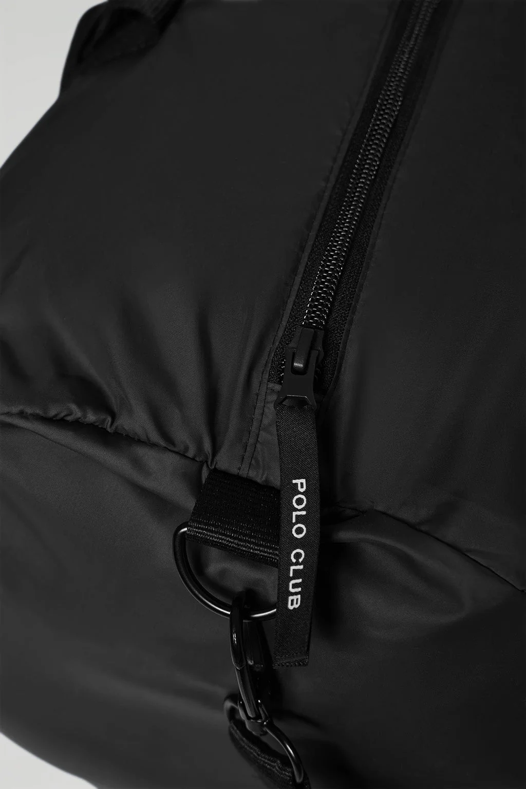 Bolsa ligera de viaje negra con detalle Polo Club - Image 3