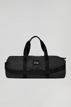 Bolsa ligera de viaje negra con detalle Polo Club - Image 7