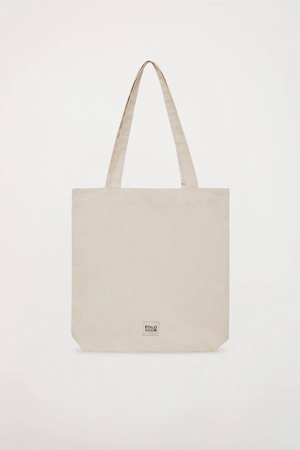 Tote bag beige con logo Polo Club - Image 4