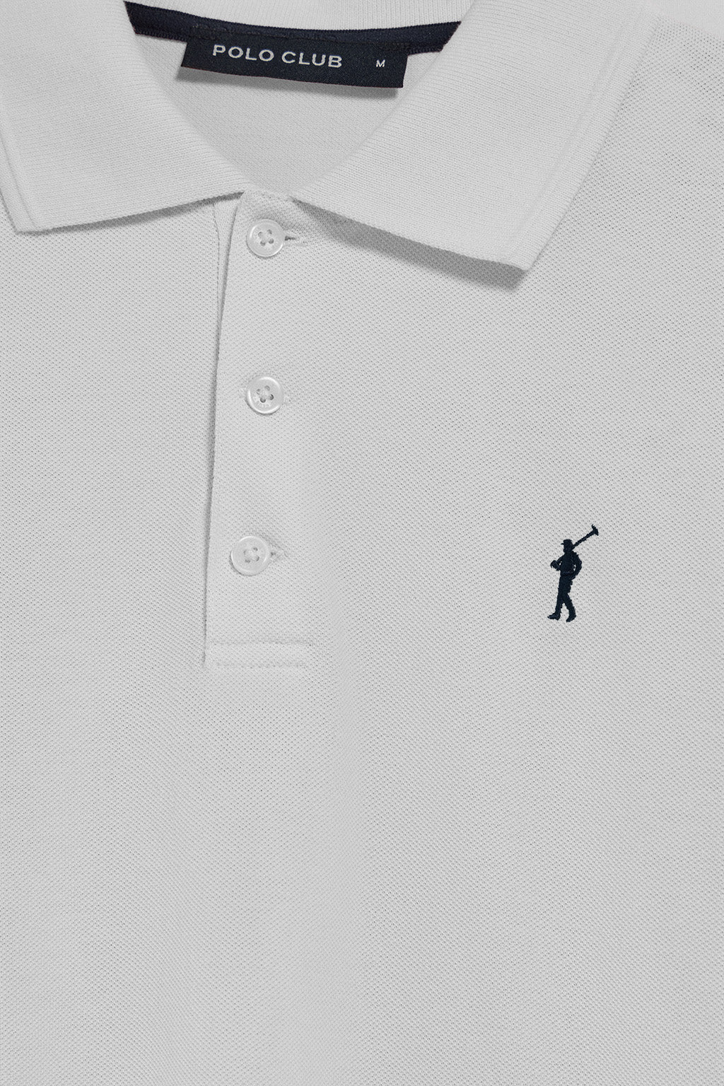 Pack de dos polos de tres botones en azul y blanco con logo Rigby Go - Image 3