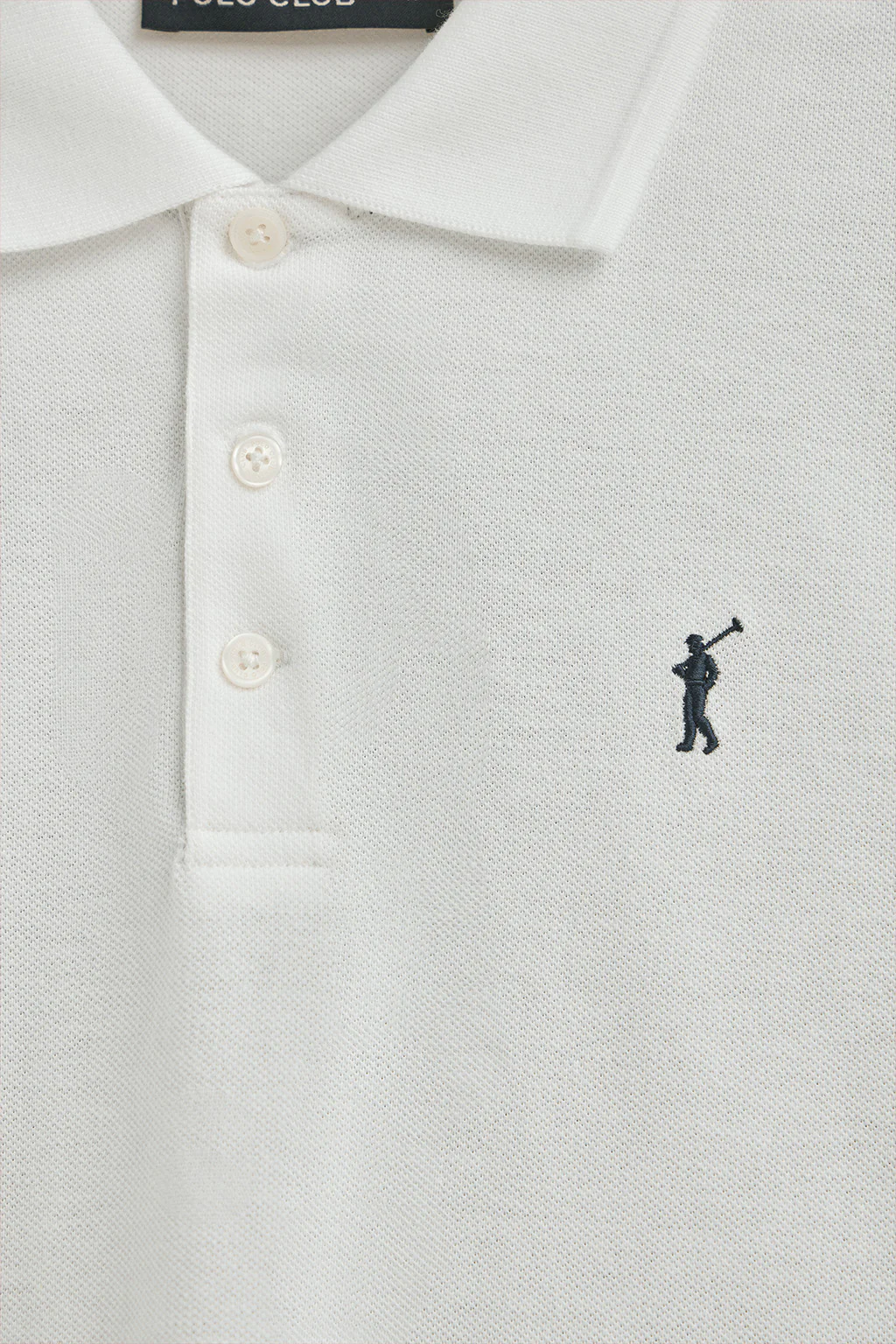 Pack hombre de dos polos azul marino y blanco de piqué con bordado Rigby Go - Image 3
