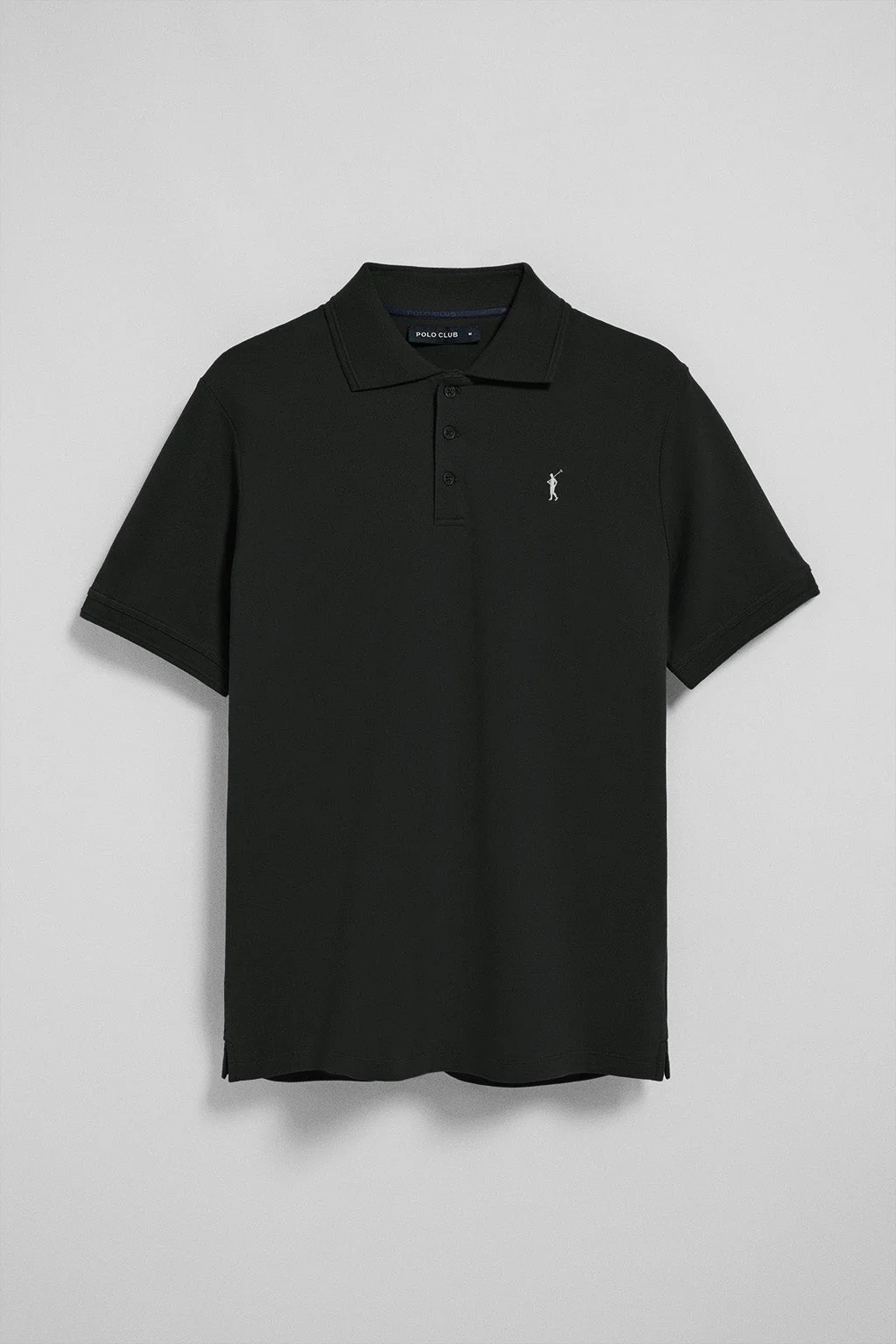Pack de tres polos de tres botones negro, azul marino y blanco con logo Rigby Go - Image 8