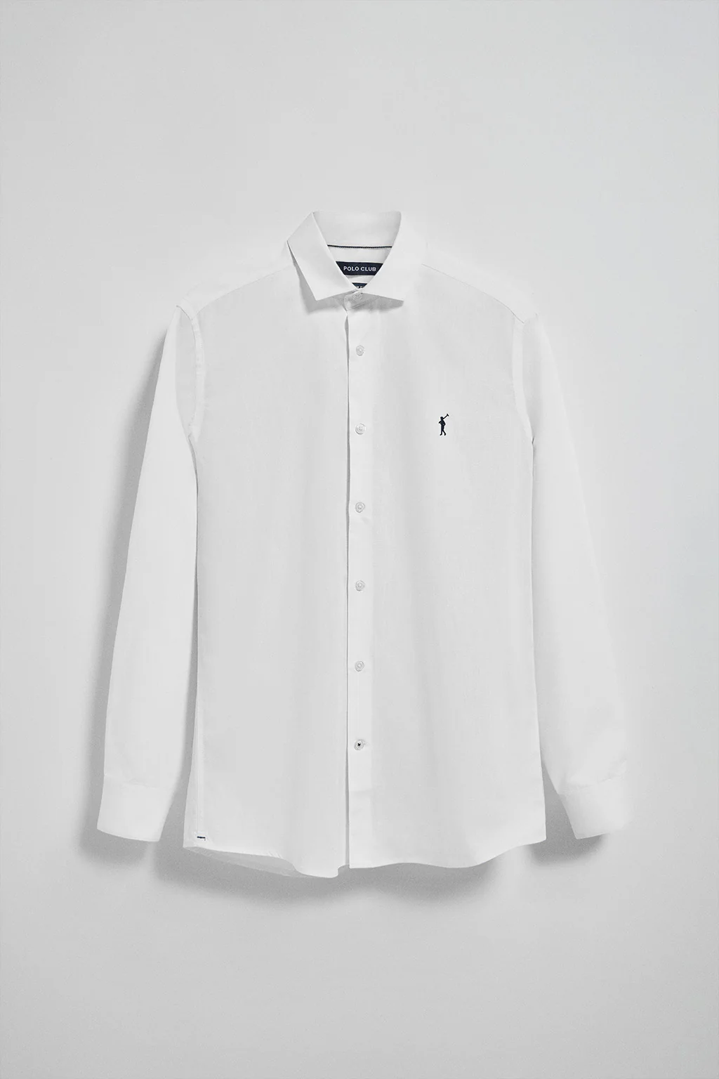Pack de dos camisas slim en blanco y azul marino con logo Rigby Go - Image 2
